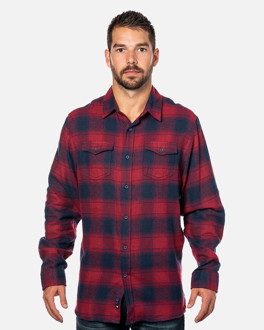 Burnside - Yarn-Dyed Long Sleeve Flannel Shirt