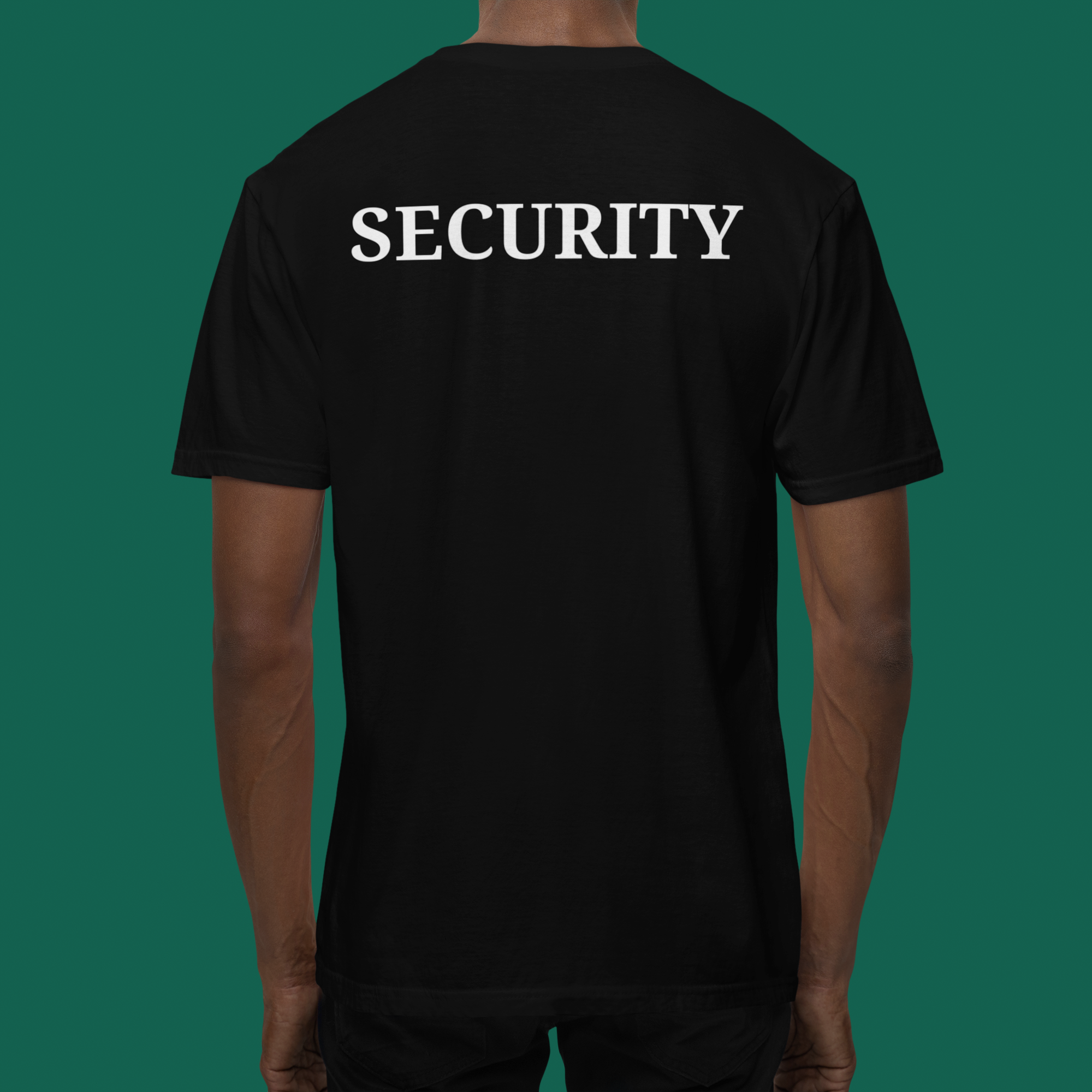 KW Crafted Solutions custom security shirt for venue apparel